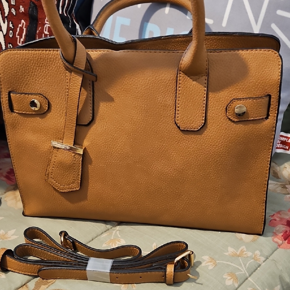 a new day Tan Satchel Bag